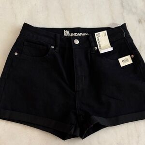 No Boundaries Women's Dark Jean Shorts